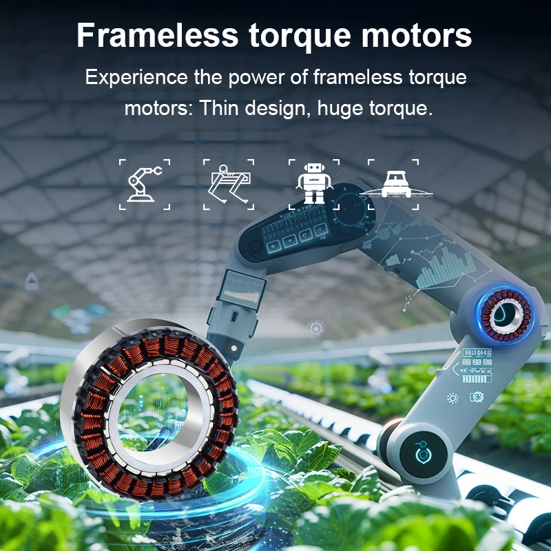 48V 1500rpm 267w High Precisio - огляд і ціна Direct Drive Servo Motor Robotics